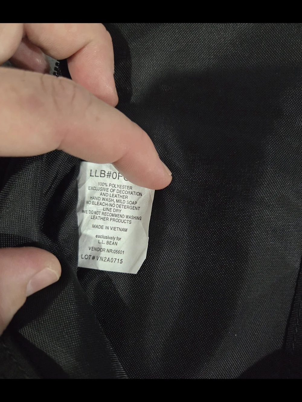 L.L Bean Travel Document Case